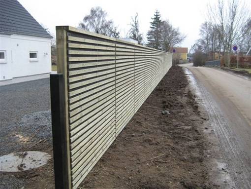 Noistop wood støjhegn park & landskab anlægsgartneri ... Hegn i træ