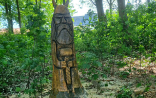 Thors træskulptur