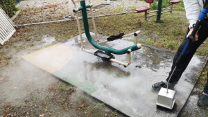 Vask af gummibelægning