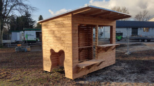 Kombineret kiosk og legehus
