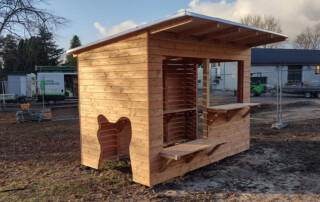 Kombineret kiosk og legehus